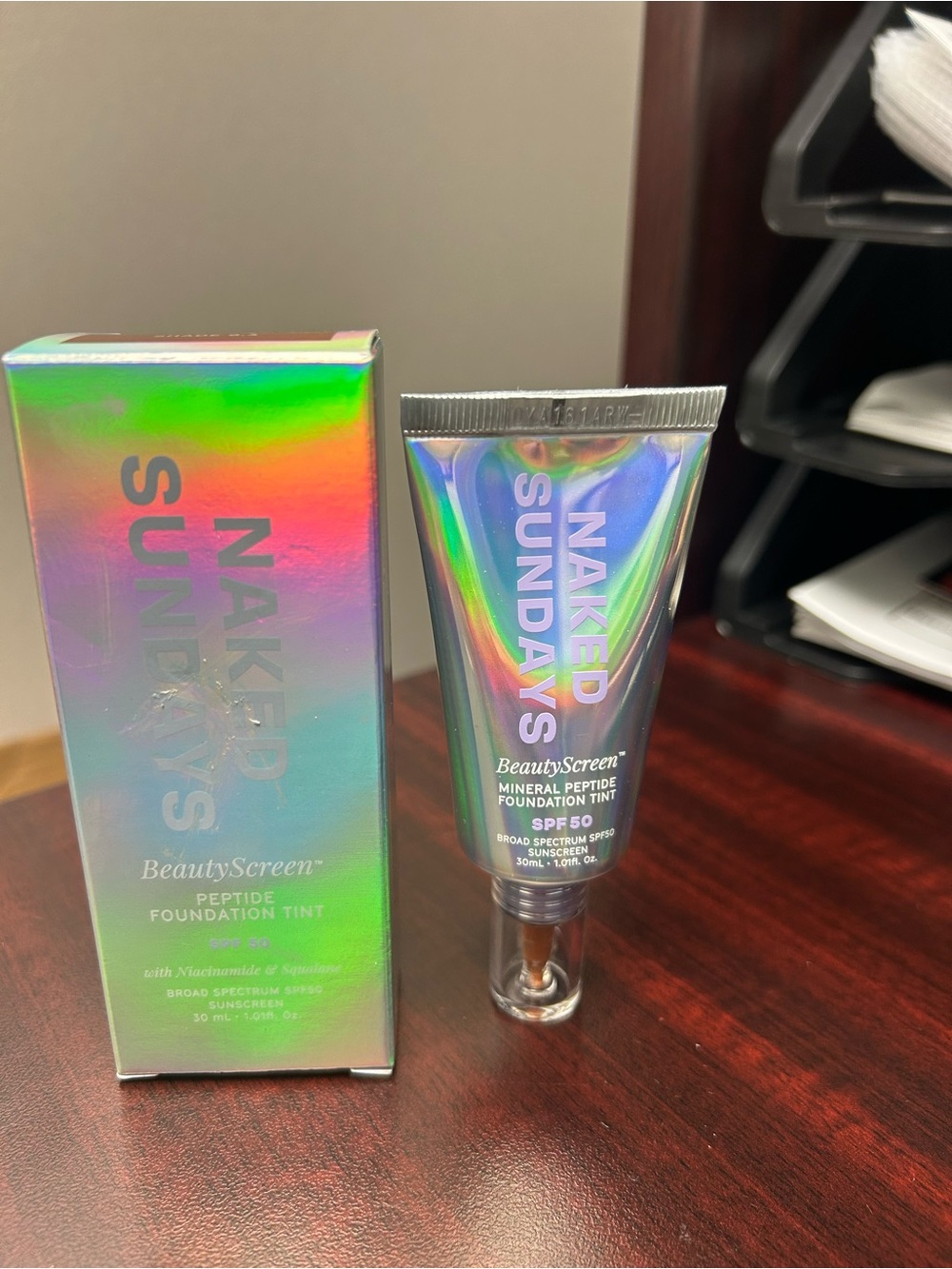 Naked Sundays Beauty Screen Mineral Peptide Foundation SPF 50 Shade 9.3
